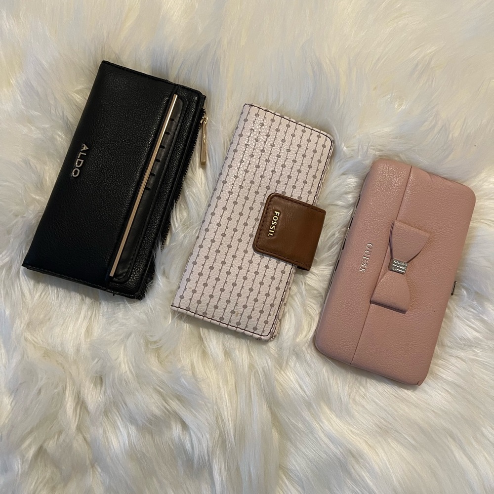 Aldo, Fossil and Guess Wallets
